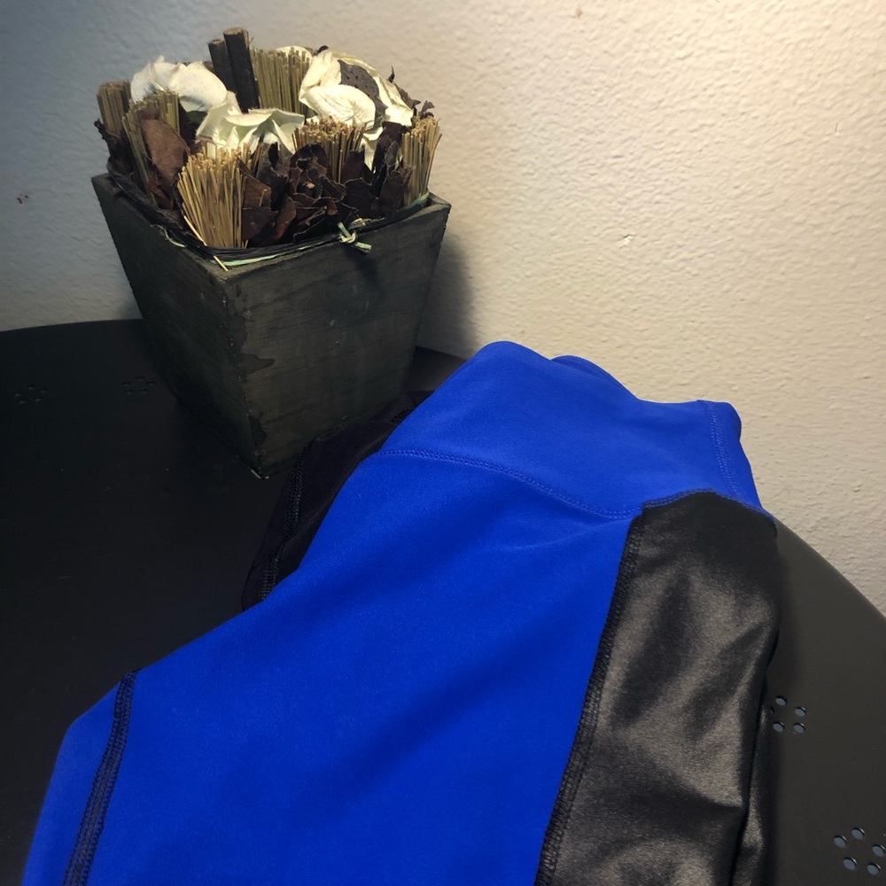 Blue 90 degree workout leggings